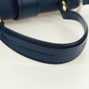 Chloe Abbey Smallday Hand Bag Leather 2way Blue Gold Silver Auth am10710V-8