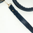 BALENCIAGA Giant Town Hand Bag Leather 2way Blue Gold Auth am10713SAV-15