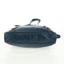 BALENCIAGA Giant Town Hand Bag Leather 2way Blue Gold Auth am10713SAV-6
