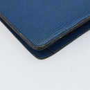 LOUIS VUITTON Epi Montaigne 23 Clutch Bag Blue M52665 LV Auth am10715-16