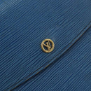 LOUIS VUITTON Epi Montaigne 23 Clutch Bag Blue M52665 LV Auth am10715-17