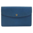 LOUIS VUITTON Epi Montaigne 23 Clutch Bag Blue M52665 LV Auth am10715-13