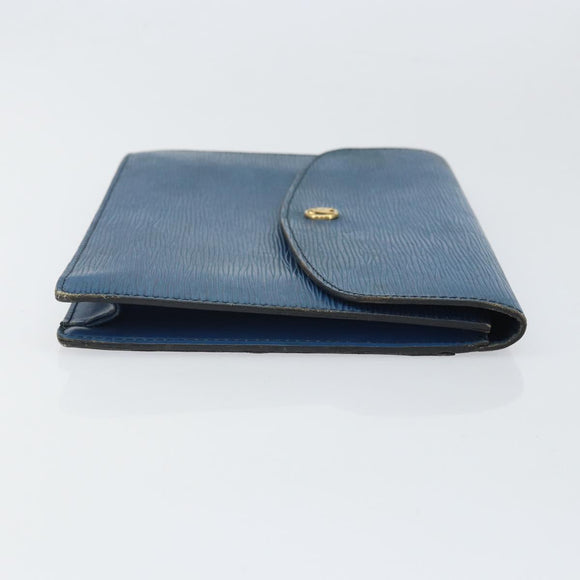LOUIS VUITTON Epi Montaigne 23 Clutch Bag Blue M52665 LV Auth am10715