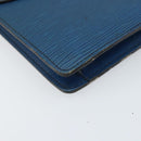 LOUIS VUITTON Epi Montaigne 23 Clutch Bag Blue M52665 LV Auth am10715-14