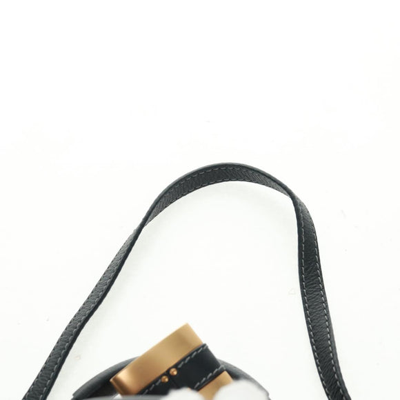 Chloe Paddington Hand Bag Leather 2way Black Gold Silver Auth am10718SV