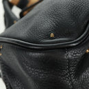Chloe Paddington Hand Bag Leather 2way Black Gold Silver Auth am10718SV-12