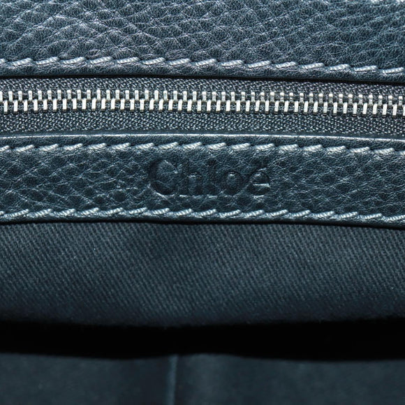 Chloe Paddington Hand Bag Leather 2way Black Gold Silver Auth am10718SV