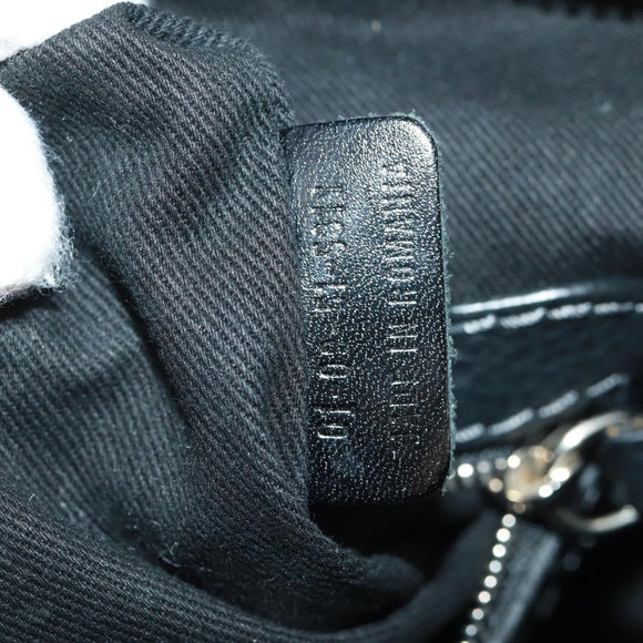 Chloe Paddington Hand Bag Leather 2way Black Gold Silver Auth am10718SV