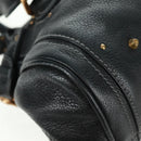 Chloe Paddington Hand Bag Leather Black Gold Silver Auth am10719SV-16