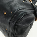 Chloe Paddington Hand Bag Leather Black Gold Silver Auth am10719SV-17