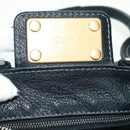 Chloe Paddington Hand Bag Leather Black Gold Silver Auth am10719SV-20