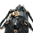 Chloe Paddington Hand Bag Leather Black Gold Silver Auth am10719SV-6