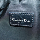 Christian Dior Trotter Canvas Saddle Accessory Pouch PVC Black Auth am10720SV-16
