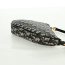 Christian Dior Trotter Canvas Saddle Accessory Pouch PVC Black Auth am10720SV-5
