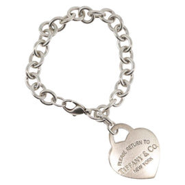 TIFFANY&Co. Return To Heart Bracelet Ag925 Silver Auth am10721V