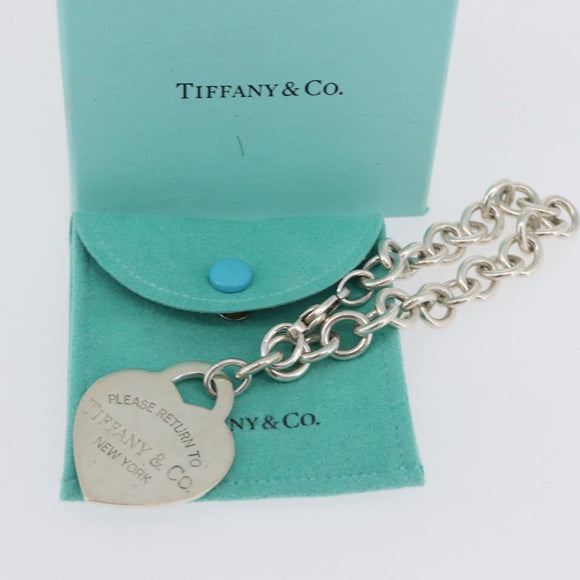 TIFFANY&Co. Return To Heart Bracelet Ag925 Silver Auth am10721V