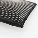 SAINT LAURENT Studs Clutch Bag Leather Black Silver Auth am10722-7