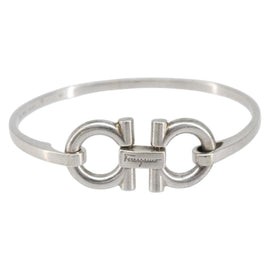 Salvatore Ferragamo Gancini Bracelet Ag925 M Silver Auth am10724V - 0
