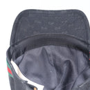 GUCCI GG Canvas Web Sherry Line Cap L Black Red Green 200035 Auth am10728V-10