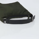 PRADA Shoulder Bag Nylon Khaki Silver Auth am10730-7