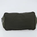 PRADA Shoulder Bag Nylon Khaki Silver Auth am10730-9
