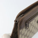 GUCCI GG Supreme Clutch Bag PVC Beige Gold 97 01 037 Auth am10731-8