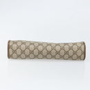 GUCCI GG Supreme Clutch Bag PVC Beige Gold 97 01 037 Auth am10731-6