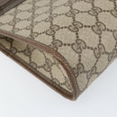 GUCCI GG Supreme Clutch Bag PVC Beige Gold 97 01 037 Auth am10731-14