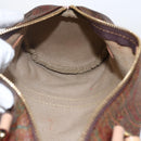 ETRO Paisley Hand Bag PVC Bordeaux Gold Auth am10734-18