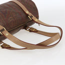 ETRO Paisley Hand Bag PVC Bordeaux Gold Auth am10734-7