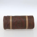 ETRO Paisley Hand Bag PVC Bordeaux Gold Auth am10734-9
