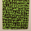 LOUIS VUITTON Monogram Graffiti Scarf Green LV Auth am10736SV-13