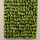 LOUIS VUITTON Monogram Graffiti Scarf Green LV Auth am10736SV-4