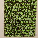 LOUIS VUITTON Monogram Graffiti Scarf Green LV Auth am10736SV-7