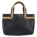 GUCCI Sherry Hand Bag Leather outlet Black Silver 000 0860 Auth am10737-13