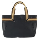 GUCCI Sherry Hand Bag Leather outlet Black Silver 000 0860 Auth am10737-2