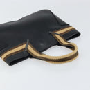 GUCCI Sherry Hand Bag Leather outlet Black Silver 000 0860 Auth am10737-6