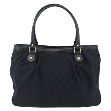 GUCCI GG Canvas Guccissima Tote Bag Leather Black Gold 296835 Auth am10740AV - 0