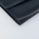 GUCCI Shoulder Bag Leather Navy Gold 406 004 2008 Auth am10743-14