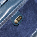 GUCCI Shoulder Bag Leather Navy Gold 406 004 2008 Auth am10743-18