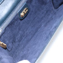 GUCCI Shoulder Bag Leather Navy Gold 406 004 2008 Auth am10743-11