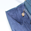 GUCCI Shoulder Bag Leather Navy Gold 406 004 2008 Auth am10743-20