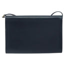 GUCCI Shoulder Bag Leather Navy Gold 406 004 2008 Auth am10743-2