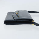 GUCCI Shoulder Bag Leather Navy Gold 406 004 2008 Auth am10743-3