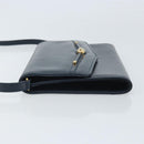 GUCCI Shoulder Bag Leather Navy Gold 406 004 2008 Auth am10743-4