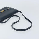 GUCCI Shoulder Bag Leather Navy Gold 406 004 2008 Auth am10743-7