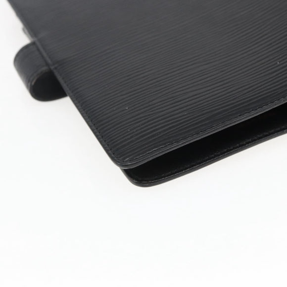 LOUIS VUITTON Epi Agenda MM Day Planner Cover Black R20042 LV Auth am10744