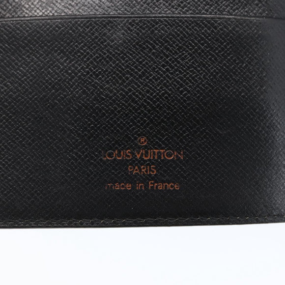 LOUIS VUITTON Epi Agenda MM Day Planner Cover Black R20042 LV Auth am10744