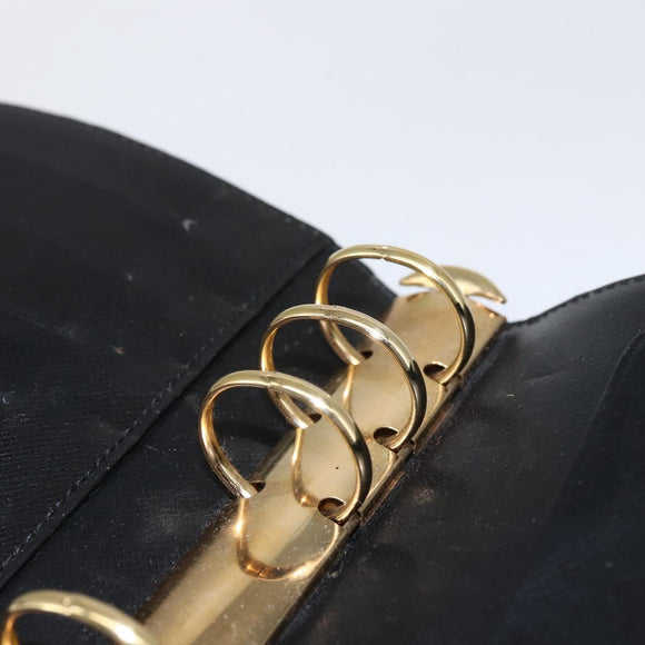 LOUIS VUITTON Epi Agenda MM Day Planner Cover Black R20042 LV Auth am10744
