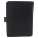 LOUIS VUITTON Epi Agenda MM Day Planner Cover Black R20042 LV Auth am10744-2
